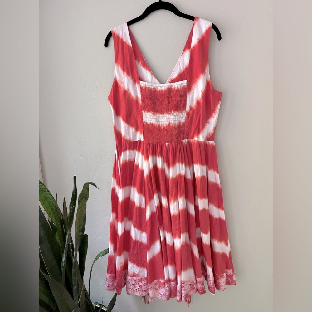 ❤️SUNDANCE ISLAND RHYTHMS TIE DYE FLARE DRESS 12 - Picture 7 of 10